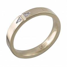 Обручальные кольца прочие из желтого золота c бриллиантом 01О630433