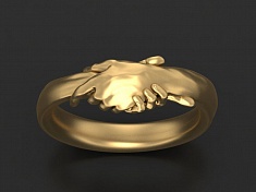 Кольцо "Римское рукопожатие" 3273057