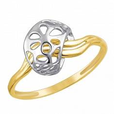 Кольцо из комбинированного золота 01К0611823Ж