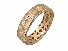 Обручальные кольца прочие из красного золота c фианитом А12О111614