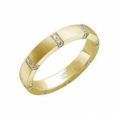 Обручальные кольца прочие из желтого золота c бриллиантом 01О630368