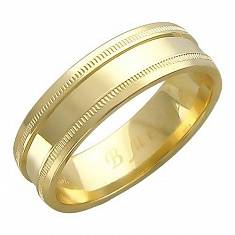 Обручальные кольца из трубы из желтого золота 01О730233