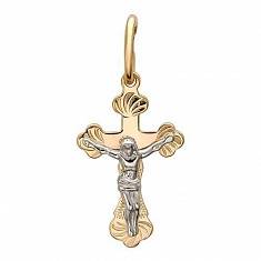 Крест из комбинированного золота 01Р760589