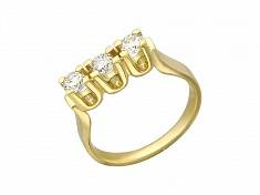 Кольцо из желтого золота c бриллиантом Г9К640180
