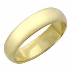 Обручальные кольца гладкие из желтого золота 01О030014