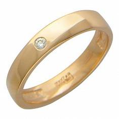Обручальные кольца прочие из красного золота c бриллиантом 01О610135