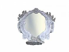 Зеркало из бижутерии c кристаллом сваровски и деревом У6ЗР100546