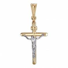 Крест из комбинированного золота 01Р060657
