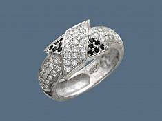 Кольцо из серебра c фианитом У15К250145