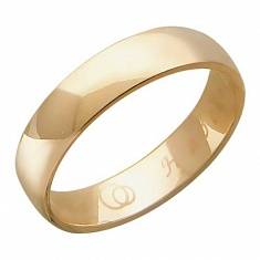 Обручальные кольца из трубы из красного золота 01О710237
