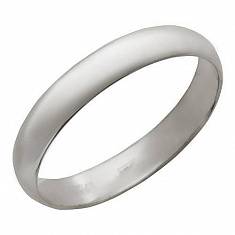 Обручальные кольца гладкие из белого золота 01О020012