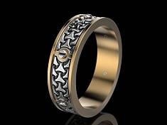 Обручальные кольца с орнаментом И-713094