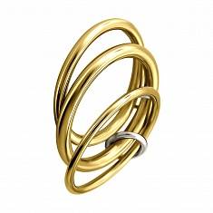 Кольцо из комбинированного золота 01К0612861Ж-2